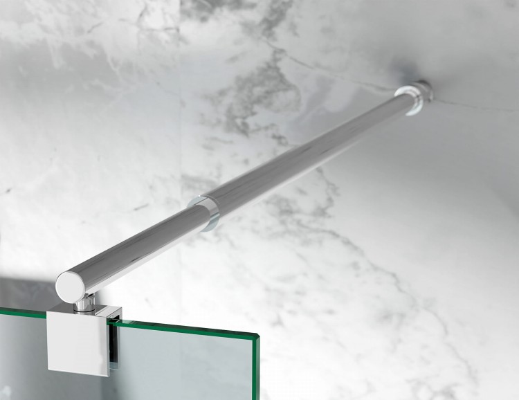 Grafitowa Przyciemniana Szyba Prysznicowa, okucia Chrom Połysk zdjecie 3  salon lazienek Lodz