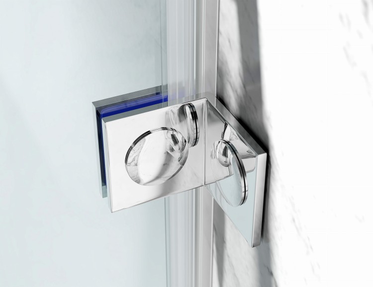 Okucia chrom mat, Szkło Transparentne, Drzwi Prysznicowe Bezprofilowe P2 zdjecie 5 salon lazienek w Lodzi