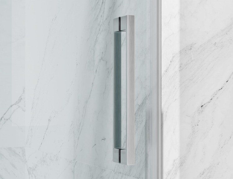 Okucia chrom mat, Szkło Transparentne, Drzwi Prysznicowe Bezprofilowe P2 zdjecie 3 saloon lazienek w Lodzi