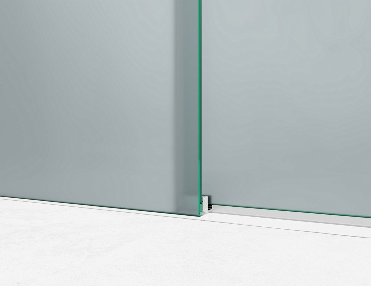 Drzwi Prysznicowe Przesuwne, Okucia Chrom Połysk, Szkło Mrożone Mleczne  salon lazienek Lodz