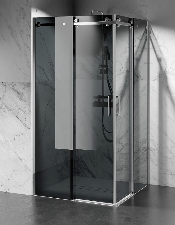 kabina prysznicowa dwustronnie przesuwna grafitowa U20 zdjecie 1 salon lazienek Lodz