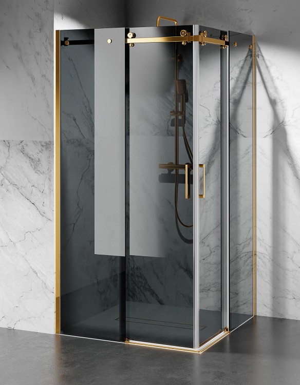 kabina prysznicowa dwustronnie przesuwna grafitowa U20 zdjecie 3 salon lazienek Lodz