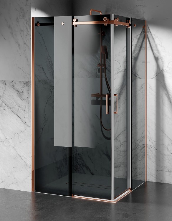 kabina prysznicowa dwustronnie przesuwna grafitowa U20 zdjecie 5  salon lazienek Lodz