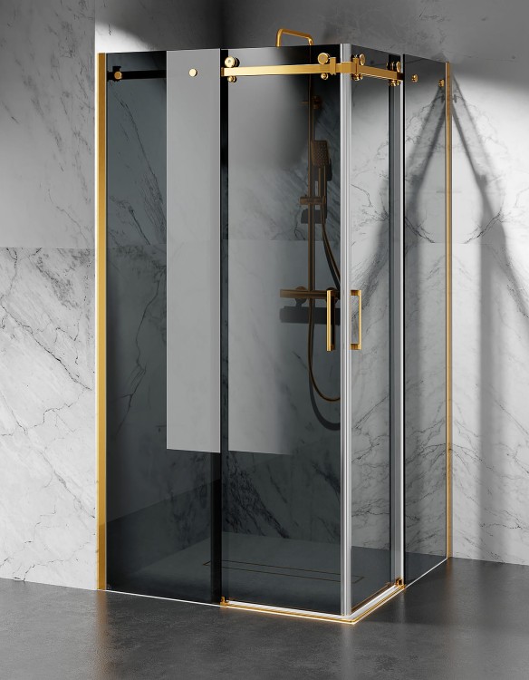 kabina prysznicowa dwustronnie przesuwna grafitowa U20 zdjecie 4  salon lazienek Lodz