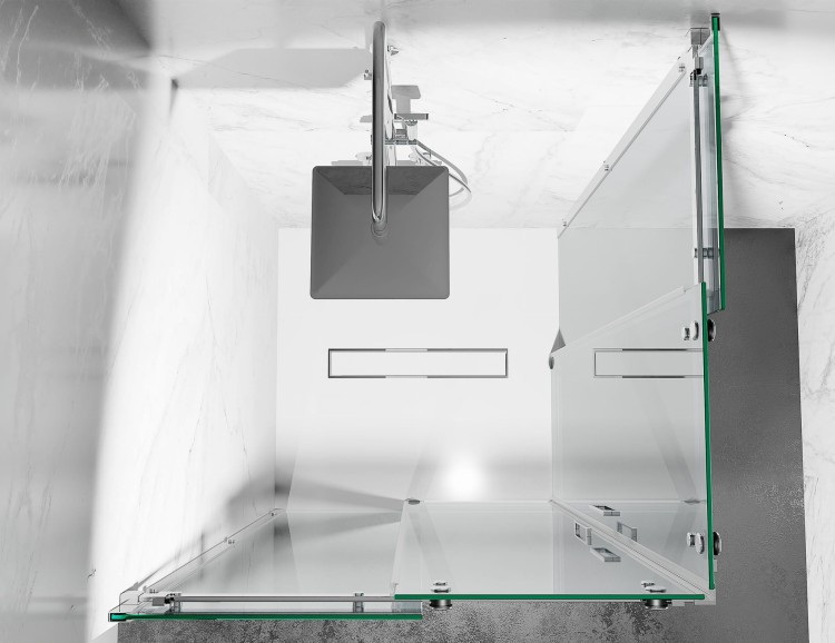 kabina prysznicowa dwustronnie przesuwna grafitowa U20 zdjecie 7   salon lazienek Lodz