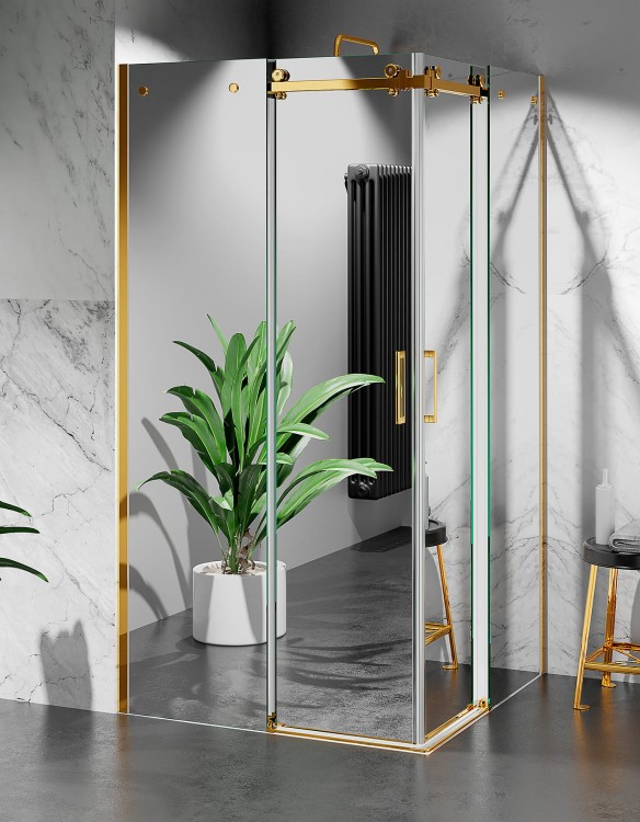 Kabina Prysznicowa Dwustronnie Przesuwna Efekt Lustra U20 PREMIUM zdjecie 3 salon lazienek w Lodzi