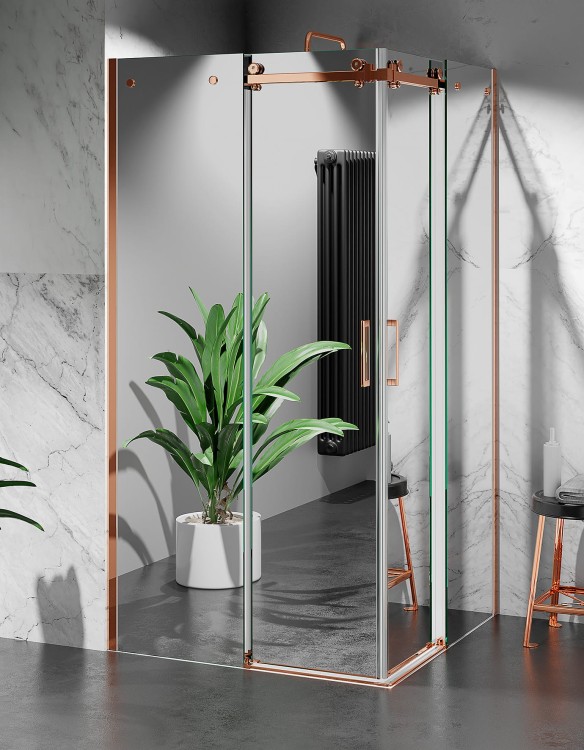 Kabina Prysznicowa Dwustronnie Przesuwna Efekt Lustra U20 PREMIUM zdjecie 5 salon lazienek w  Lodzi