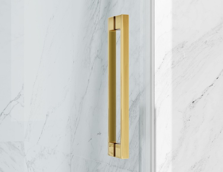 Drzwi Prysznicowe Przesuwne, Złotek Okucia Polerowane, Szkło Transparentne  salon lazienek Lodz