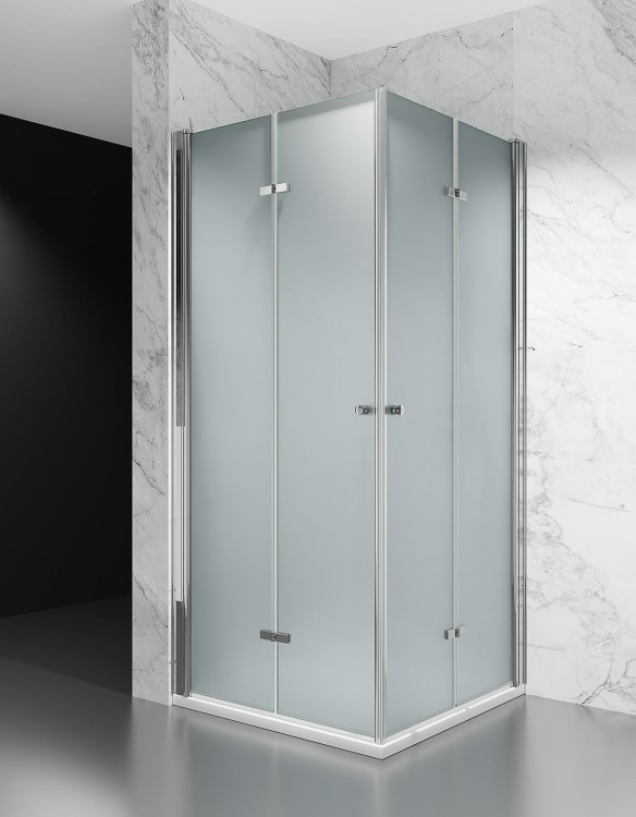 Kabina Prysznicowa Składana Dwustronnie Mrożona zdjecie 1 salon lazienek Lodz