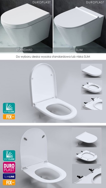 Zestaw podtynkowy: stelaż Geberit UP100, misa WC serii Rimless, przycisk, deska wolnoopadająca, mata oraz wsporniki zdjecie 3 salon lazienekw Lodzi