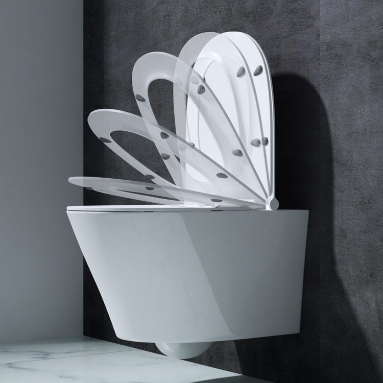 Zestaw podtynkowy: stelaż Geberit UP100, misa WC serii Rimless, przycisk, deska wolnoopadająca, mata oraz wsporniki zdjecie 5 salon lazienek w Lodzi