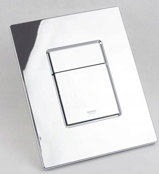 Zestaw podtynkowy: stelaż GROHE + wkładka FRESH, sedes serii Rimless, przycisk, deska wolnoopadająca, mata oraz wsporniki dystansowe zdjecie 4 salon lazienek w Lodzi