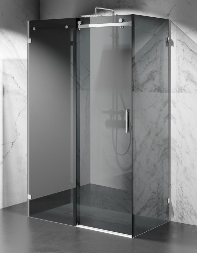 kabina prysznicowa przesuwna trzyscienna CV20P szklo grafitowe okucia chrom polysk zdjecie 1  salon lazienek Lodz