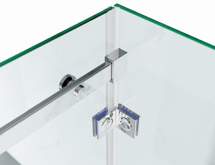 kabina prysznicowa przesuwna trzyscienna CV20P2 szklo grafitowe okucia zloty polysk zdjecie 3   salon lazienek Lodz