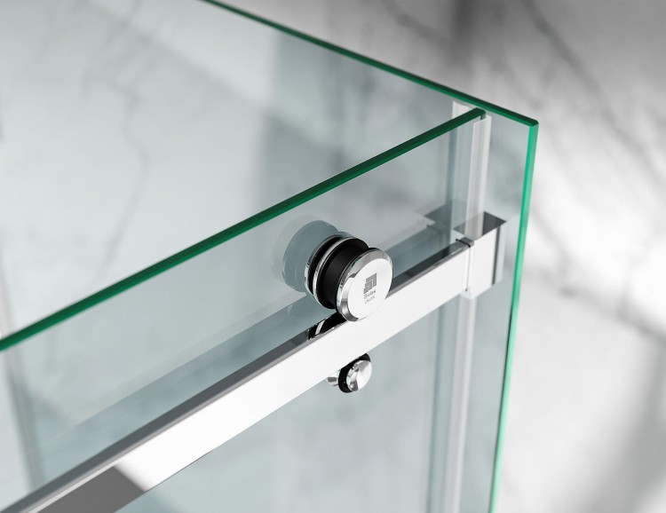 Kabina Prysznicowa Przesuwna Trzyścienna CV20P, szkło Efekt Lustra, okucia Złoty Róż zdjecie 2 salon lazienek w Lodzi