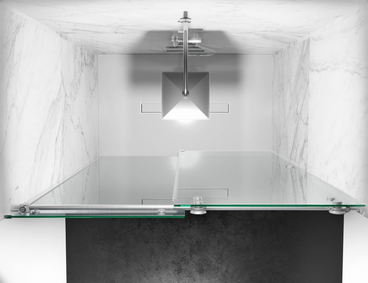 Okucia czarny mat, Szkło Mrożone, Drzwi Prysznicowe D30 EXCLUSIVE zdjecie 4 salon lazienek w Lodzi