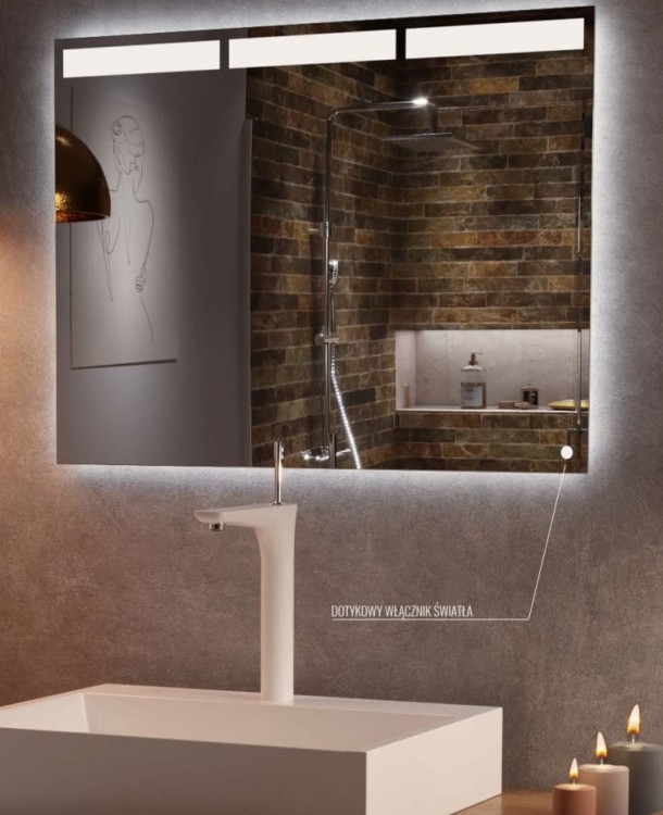 lustro-do-łazienki-jasmin-02-podswietlane  salon lazienek Lodz