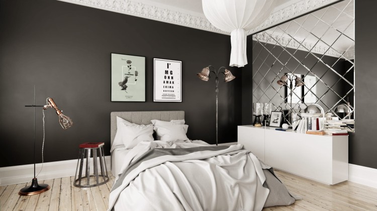 lustra-fazowane-w sypialni  salon lazienek Lodz