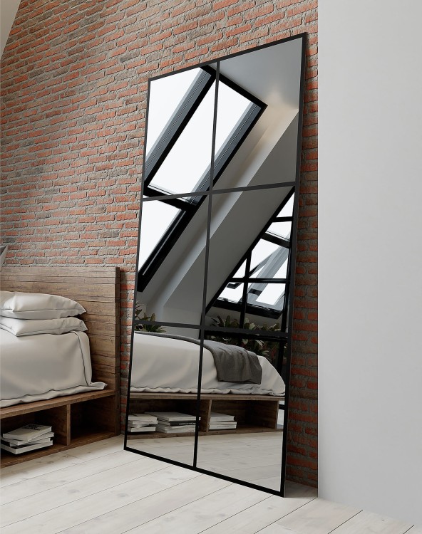 lustro-loft-ze-szprosami  salon lazienek Lodz