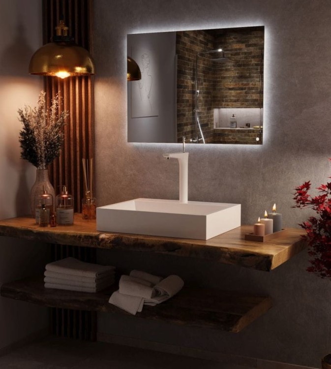 Lustro-prostokątne-led  salon lazienek Lodz