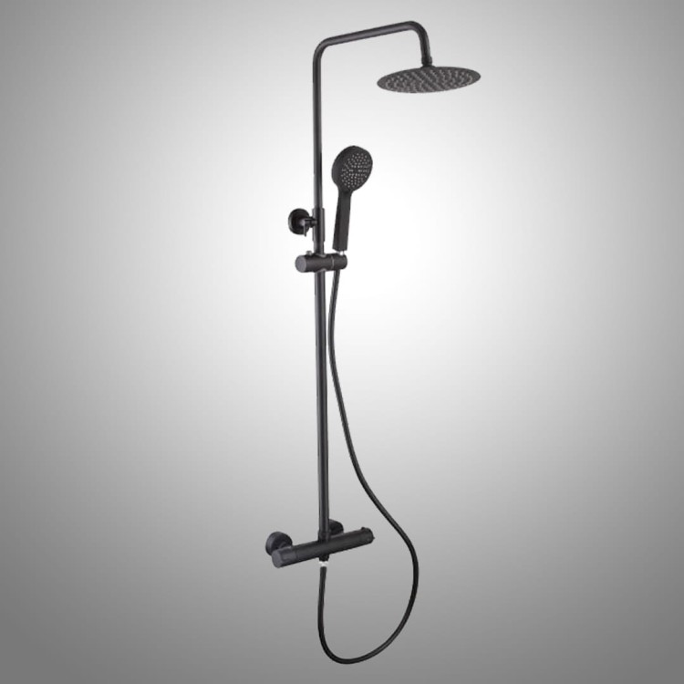 zestaw-prysznicowy-czarny-z-termostatem-SL104K  salon lazienek Lodz