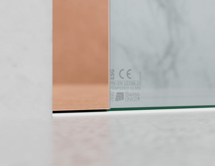 kabina-prysznicowa-przesuwna-szkło-mrożone-okucia-złoty-róż-zdjecie-5  salon lazienek Lodz