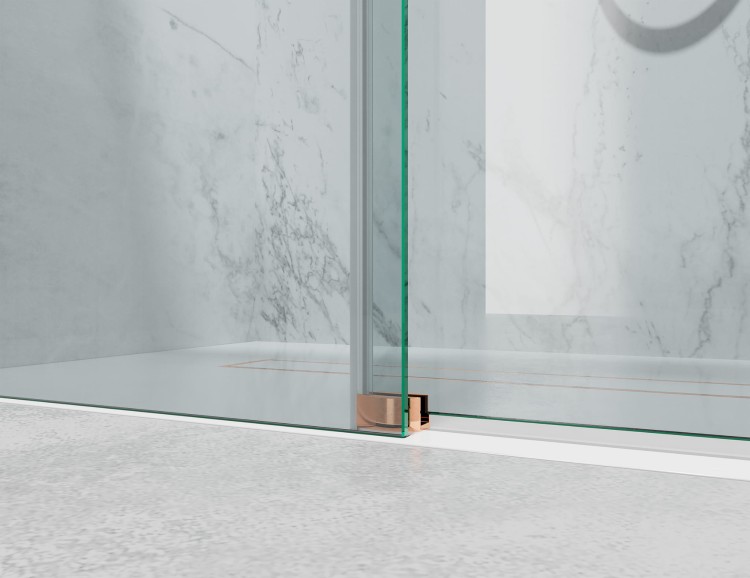 kabina-prysznicowa-przesuwna-szkło-grafitowe-okucia-złoty-róż-zdjecie-5  salon lazienek Lodz