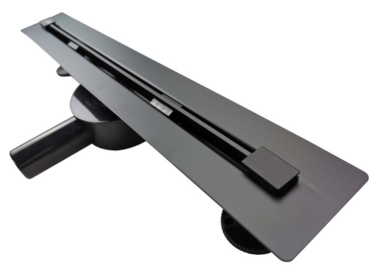 Odpływ Liniowy SUPER SLIM SS70B Czarny Mat zdjecie 7 salon lazienek w Lodzi