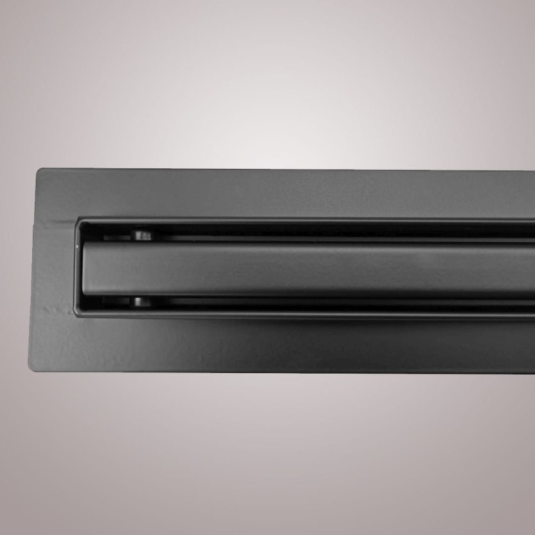 Odpływ prysznicowy liniowy wąski SLIM LS50B Czarny Mat zdjecie 3 salon lazienek w Lodzi