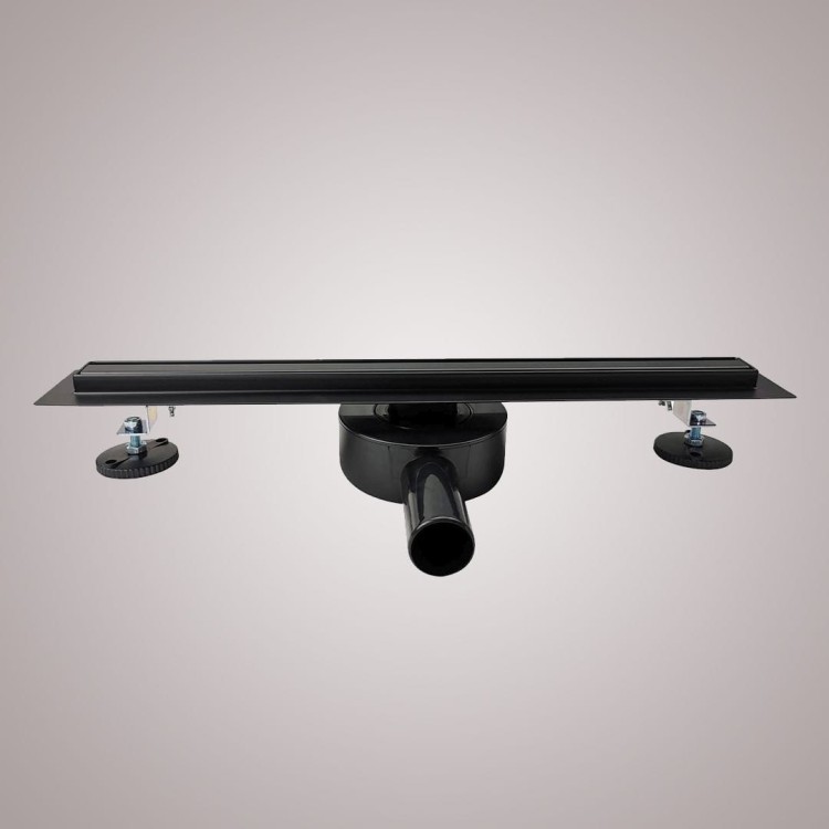 Odpływ prysznicowy liniowy wąski SLIM LS50B Czarny Mat zdjecie 4 salon lazienek w Lodzi