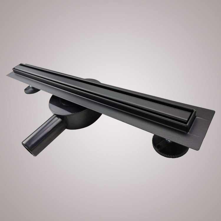 Odpływ prysznicowy liniowy wąski SLIM LS50B Czarny Mat zdjecie 5 salon lazienek w Lodzi