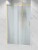 Drzwi Prysznicowe przesuwne D20, Okucia Złoto Szczotkowane, Szkło Ryflowane zdjecie 1 salon lazienek w Lodzi