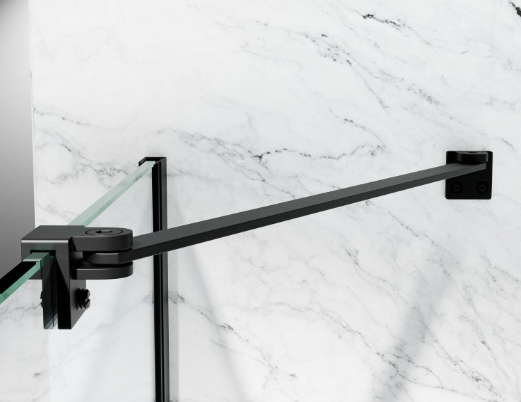 kabina prysznicowa uchylna DV8000 z brodzikiem 120x100 cm okucia czarny mat szklo lustrzane zdjecie 8 salon lazienek w lodzi