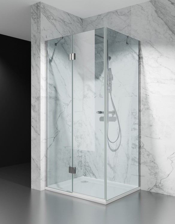 kabina prysznicowa DV8000 z brodzikiem 120x80 cm okucia stal  polerowana szklo transparentne zdjecie 1 salon lazienek w lodzi