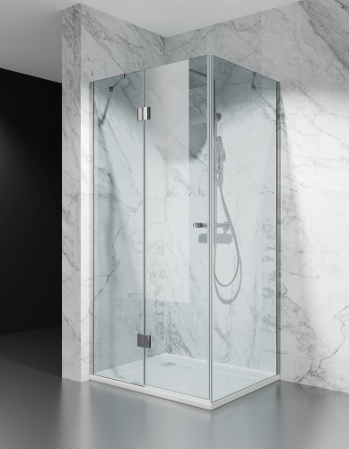 kabina prysznicowa DV8000 z brodzikiem 140x90 cm okucia stal  polerowana szklo transparentne zdjecie 1 salon lazienek w lodzi