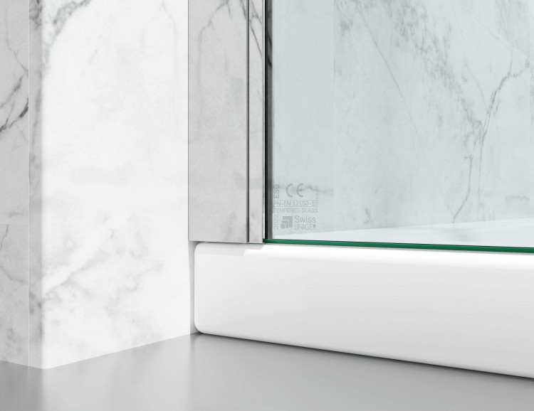 kabina prysznicowa DV8000 z brodzikiem 120x80 cm okucia stal polerowana szklo mrozone zdjecie 9 salon lazienek w lodzi