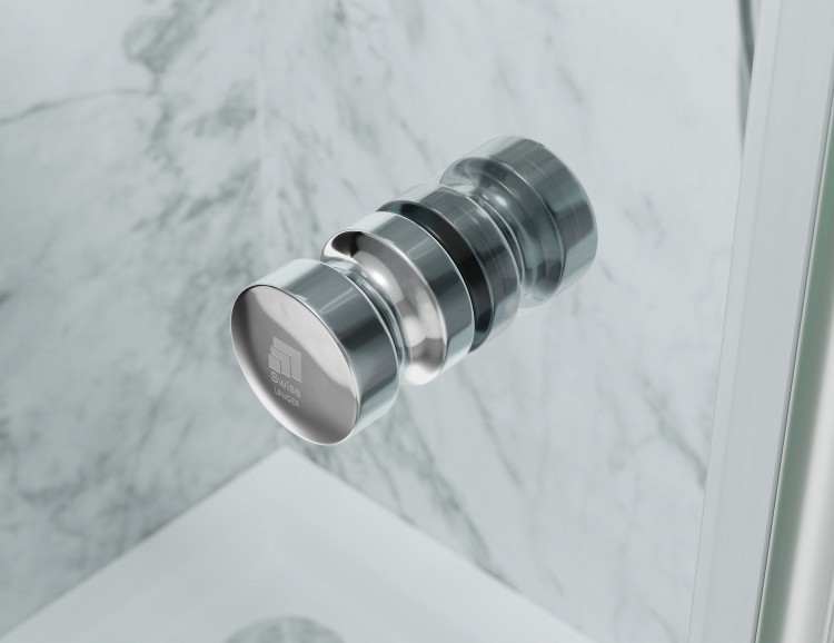 kabina prysznicowa DV8000 z brodzikiem 140x80 cm okucia stal polerowana szklo grafit zdjecie 10 salon lazienek w lodzi