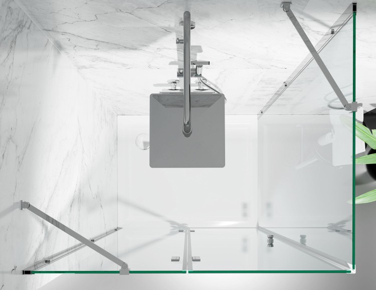 kabina prysznicowa DV8000 z brodzikiem 120x100 cm okucia stal polerowana szklo grafit zdjecie 4 salon lazienek w lodzi