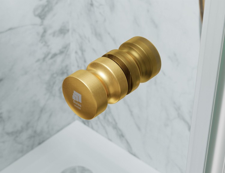 kabina prysznicowa DV8000 z brodzikiem 120x80 cm okucia zloto szczotkowane szklo transparentne zdjecie 11 salon lazienek w lodzi