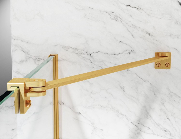 kabina prysznicowa DV8000 z brodzikiem 140x80 cm okucia zloto szczotkowane szklo grafit zdjecie 7 salon lazienek w lodzi