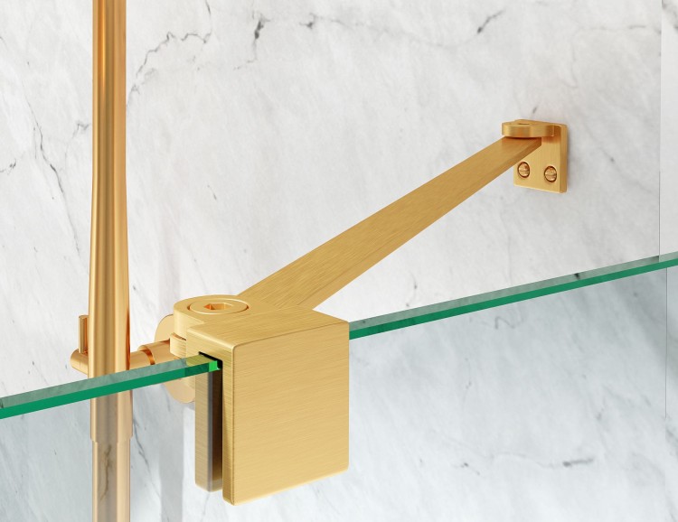 kabina prysznicowa DV8000 z brodzikiem 120x100 cm okucia zloto szczotkowane szklo grafit zdjecie 6 salon lazienek w lodzi