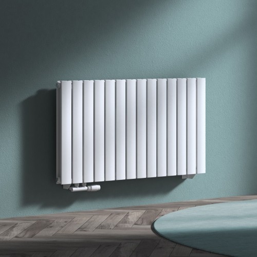 grzejnik niski panelowy dekoracyjny podwojny bialy 60x108 cm zdjecie 2 polskie kabiny Lodz
