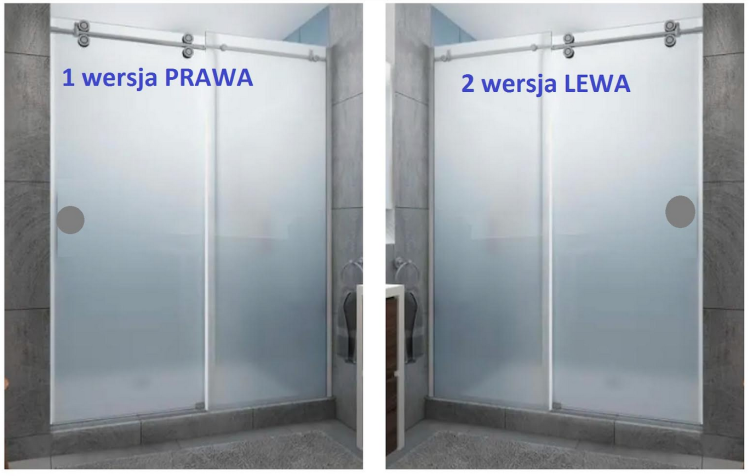 złota kabina prysznicowa przesuwna trzyscienna CV20P okucia złoto szczotkowane szkło mrożone zdjęcie 7  salon lazienek Lodz
