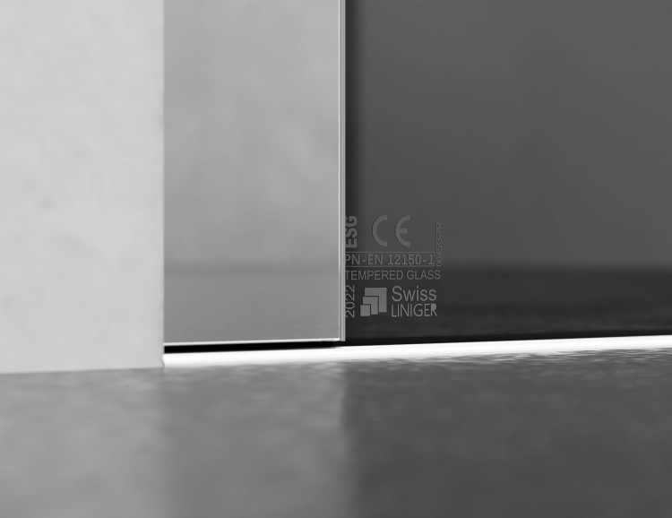 kabina prysznicowa przesuwna szklo grafitowe okucia chrom polysk zdjecie 3   salon lazienek Lodz